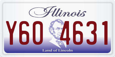 IL license plate Y604631