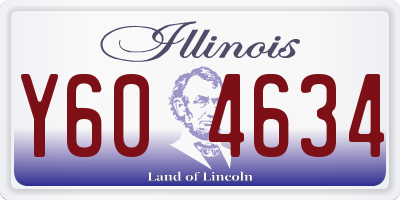 IL license plate Y604634