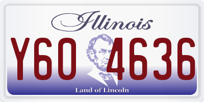IL license plate Y604636