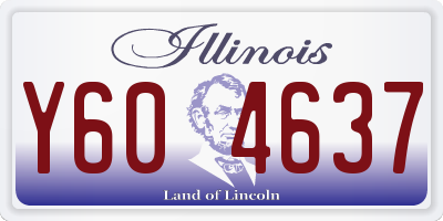 IL license plate Y604637