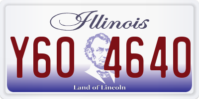 IL license plate Y604640