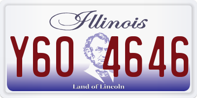 IL license plate Y604646