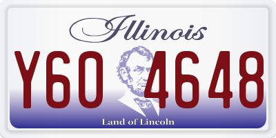 IL license plate Y604648