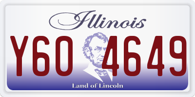 IL license plate Y604649