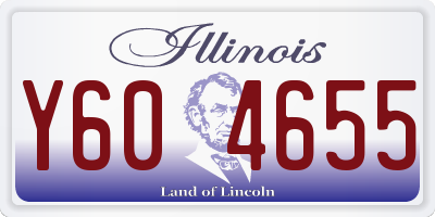 IL license plate Y604655