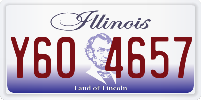 IL license plate Y604657
