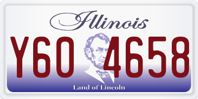 IL license plate Y604658