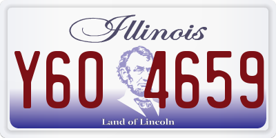 IL license plate Y604659