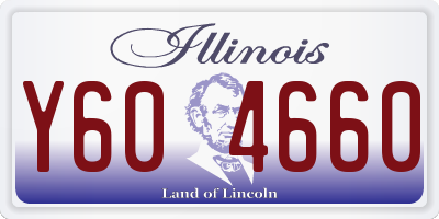 IL license plate Y604660