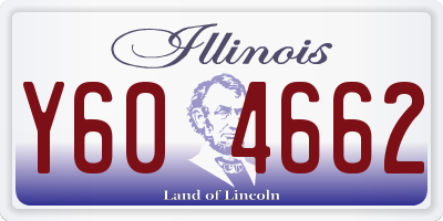 IL license plate Y604662