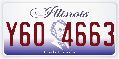IL license plate Y604663