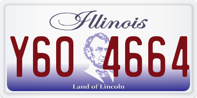IL license plate Y604664
