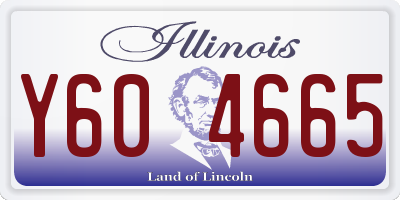IL license plate Y604665