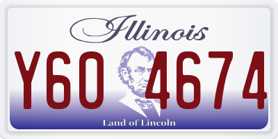 IL license plate Y604674