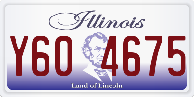 IL license plate Y604675