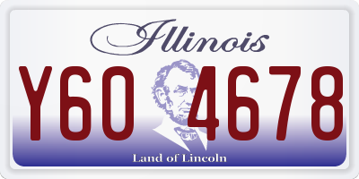 IL license plate Y604678