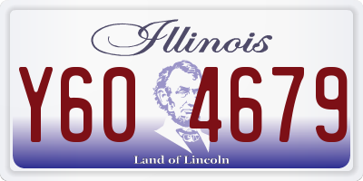 IL license plate Y604679
