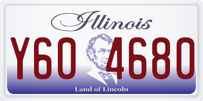 IL license plate Y604680