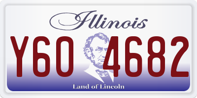 IL license plate Y604682