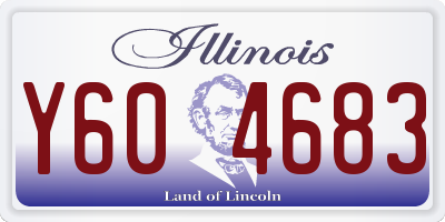 IL license plate Y604683
