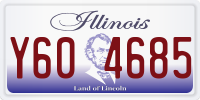 IL license plate Y604685