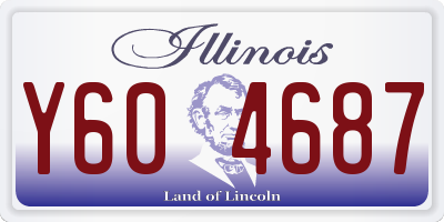IL license plate Y604687