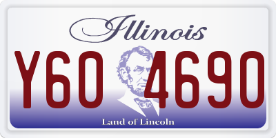 IL license plate Y604690