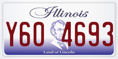 IL license plate Y604693