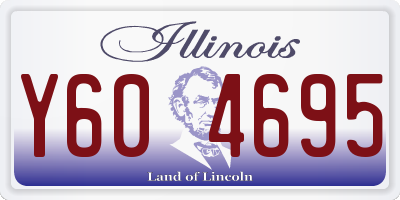 IL license plate Y604695