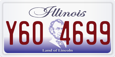 IL license plate Y604699