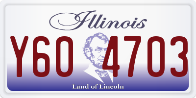 IL license plate Y604703