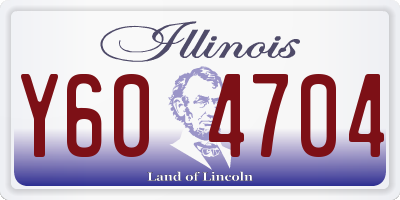 IL license plate Y604704