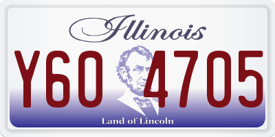 IL license plate Y604705
