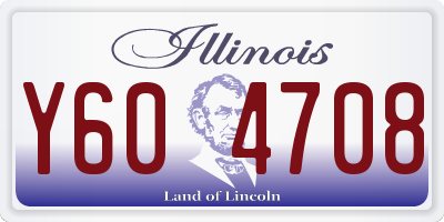 IL license plate Y604708