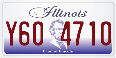 IL license plate Y604710