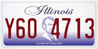 IL license plate Y604713