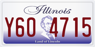 IL license plate Y604715