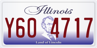 IL license plate Y604717