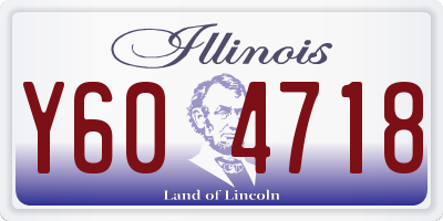 IL license plate Y604718