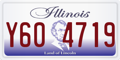IL license plate Y604719