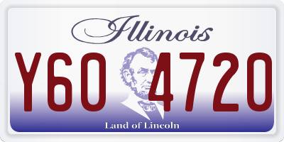 IL license plate Y604720