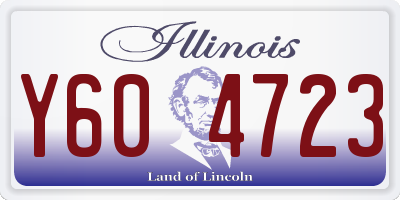 IL license plate Y604723