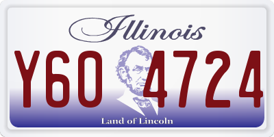IL license plate Y604724