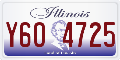 IL license plate Y604725