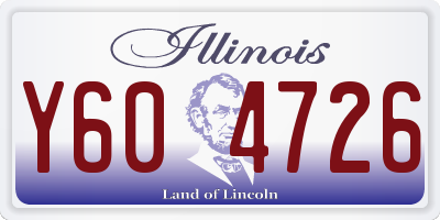 IL license plate Y604726