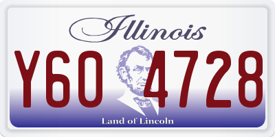 IL license plate Y604728