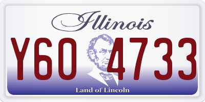 IL license plate Y604733