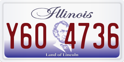 IL license plate Y604736