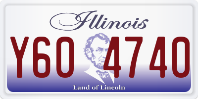 IL license plate Y604740