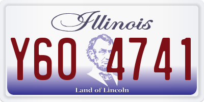 IL license plate Y604741